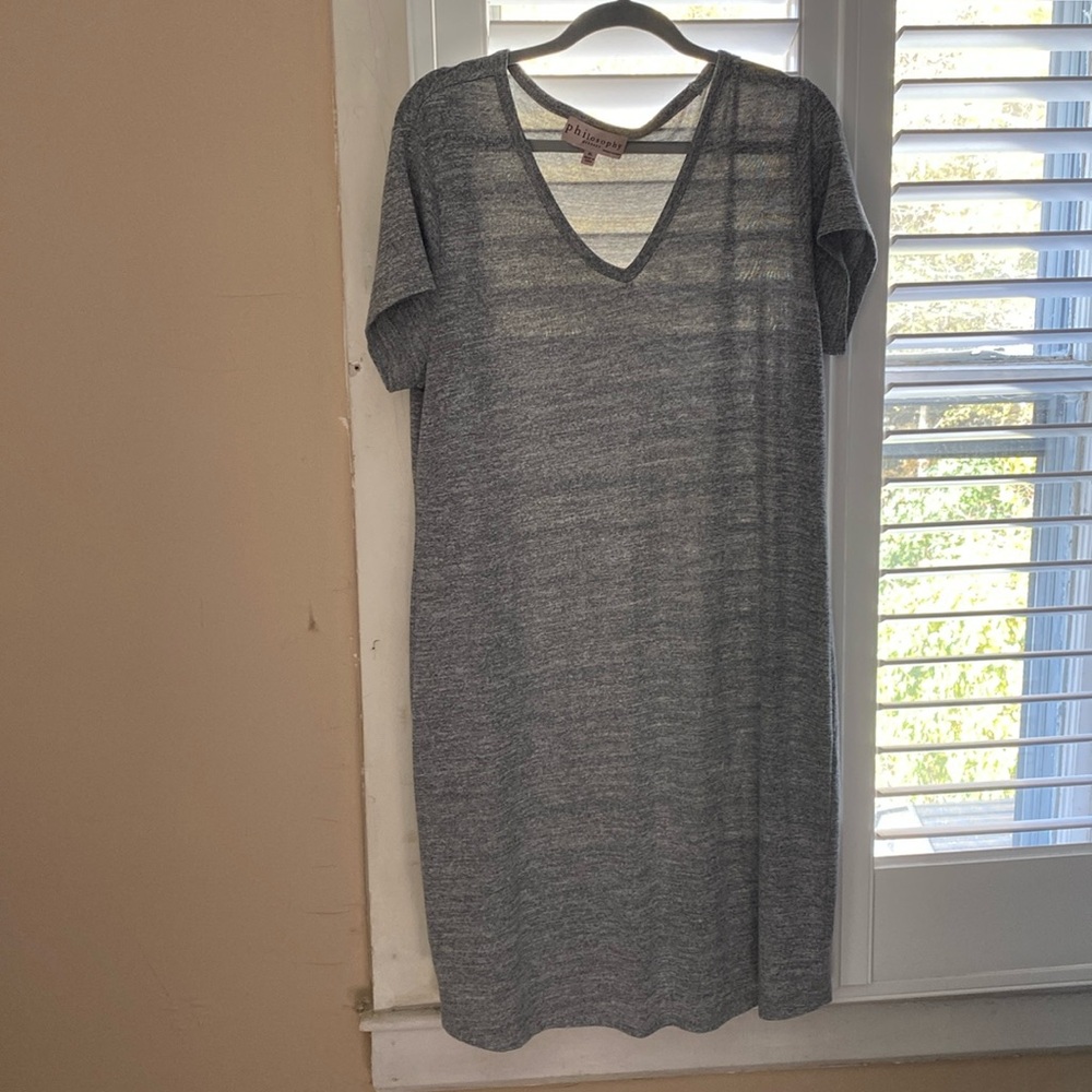 Gray maxi dress